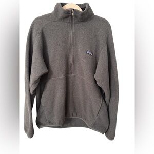 Patagonia Synchilla Fleece 1/4 Zip Pullover Gray Men’s L Pouch Pocket